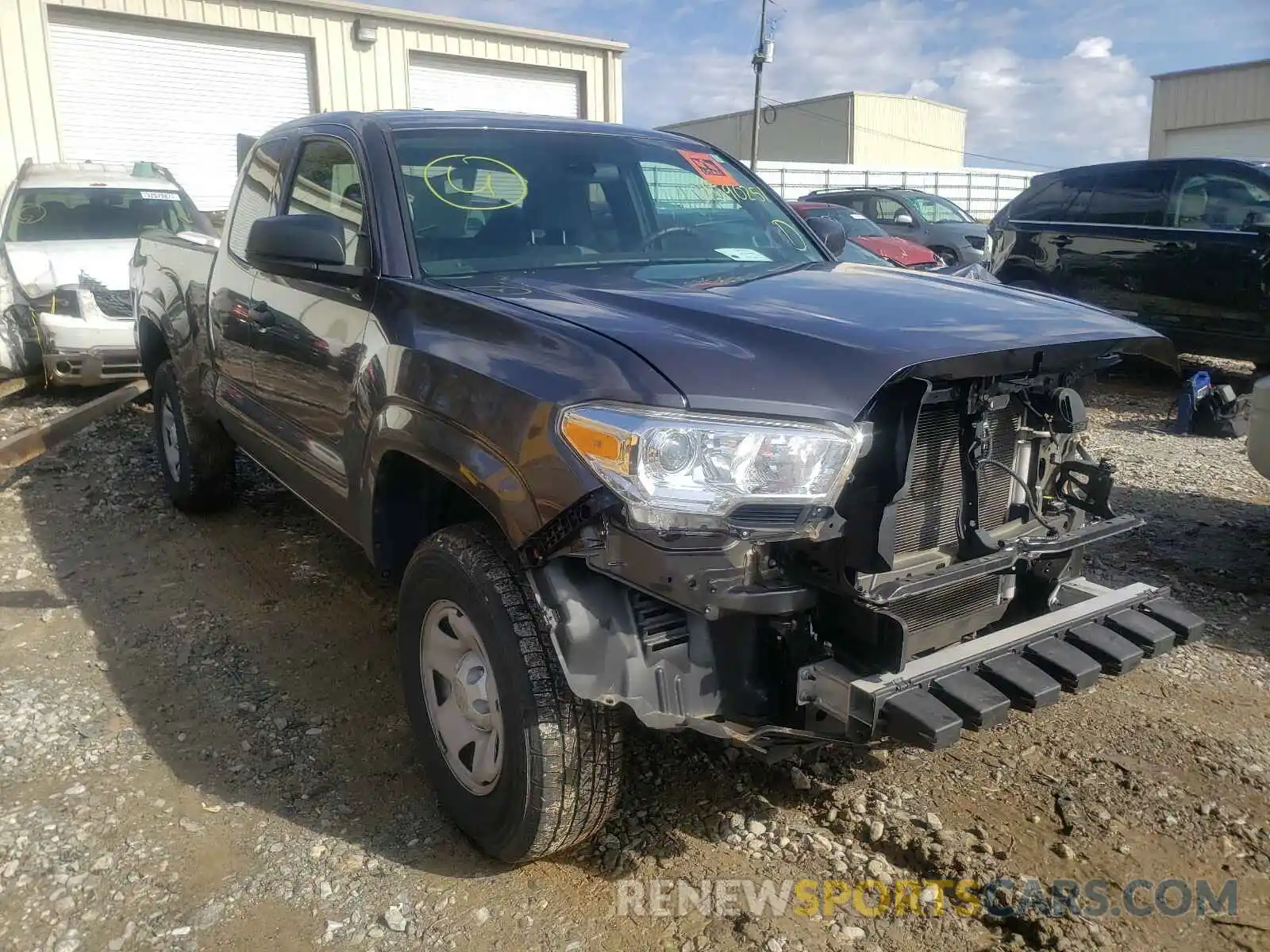 1 Photograph of a damaged car 5TFRX5GN5KX133719 TOYOTA TACOMA 2019