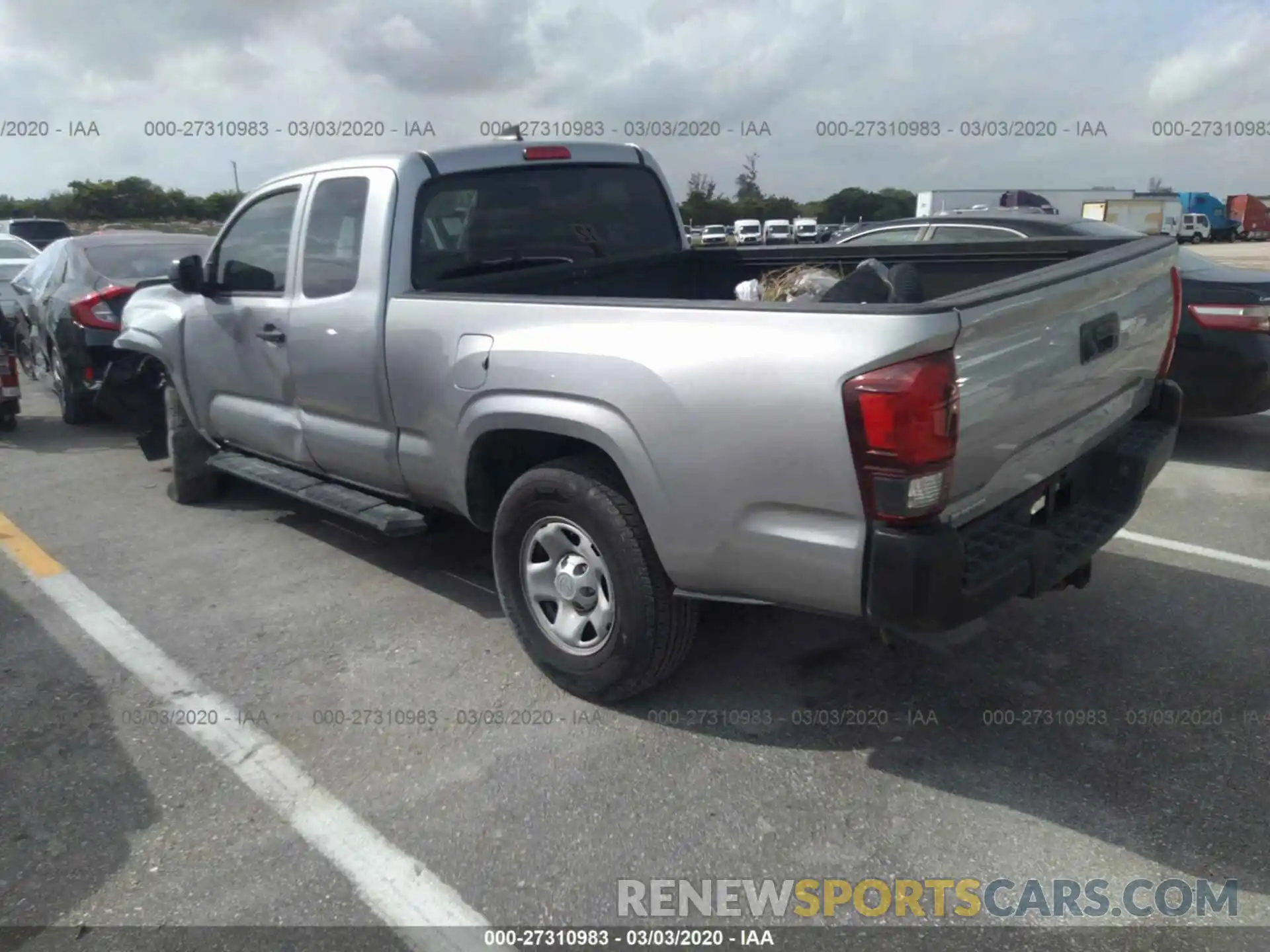 3 Photograph of a damaged car 5TFRX5GN5KX135745 TOYOTA TACOMA 2019