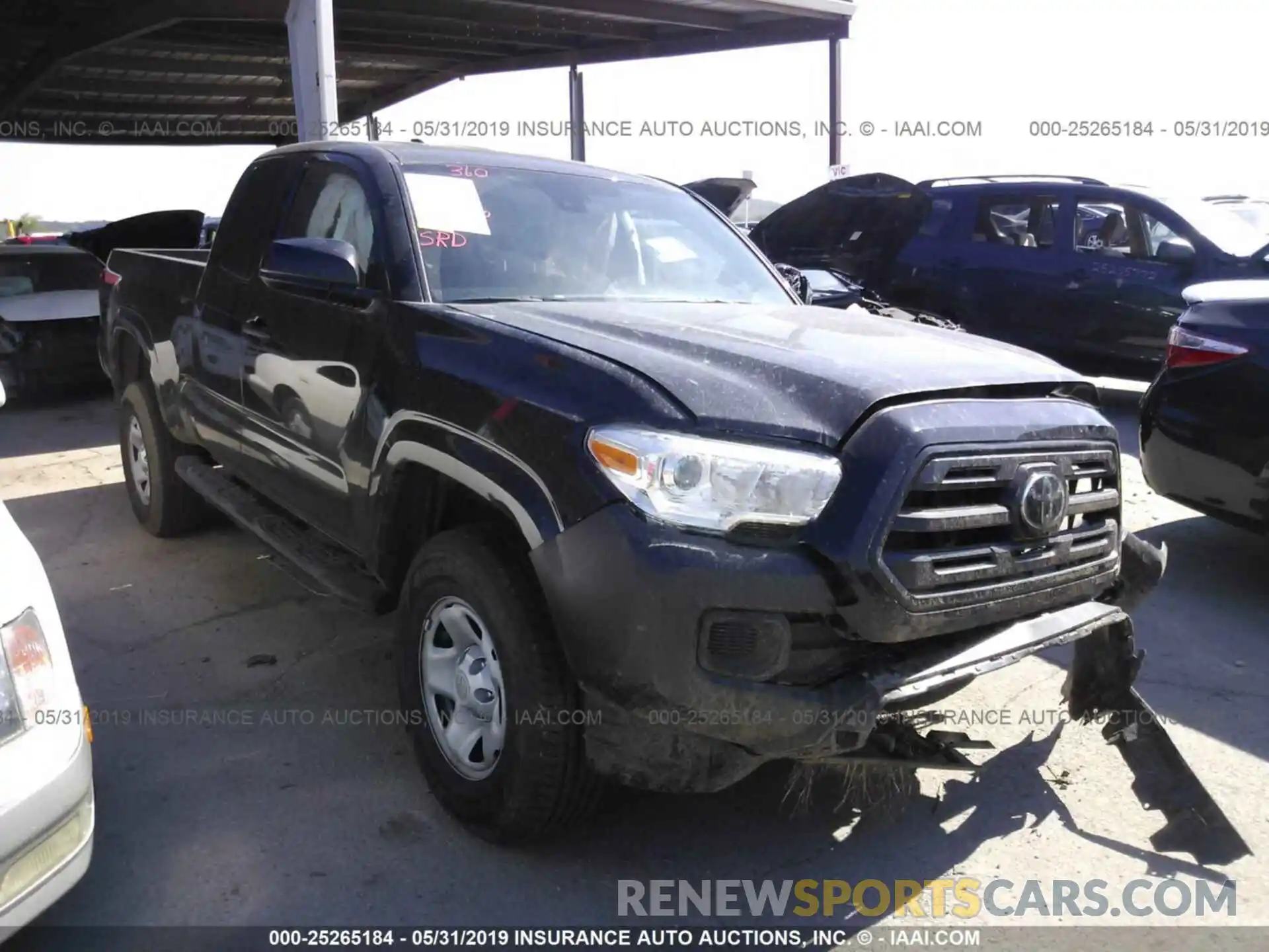 1 Photograph of a damaged car 5TFRX5GN5KX138810 TOYOTA TACOMA 2019