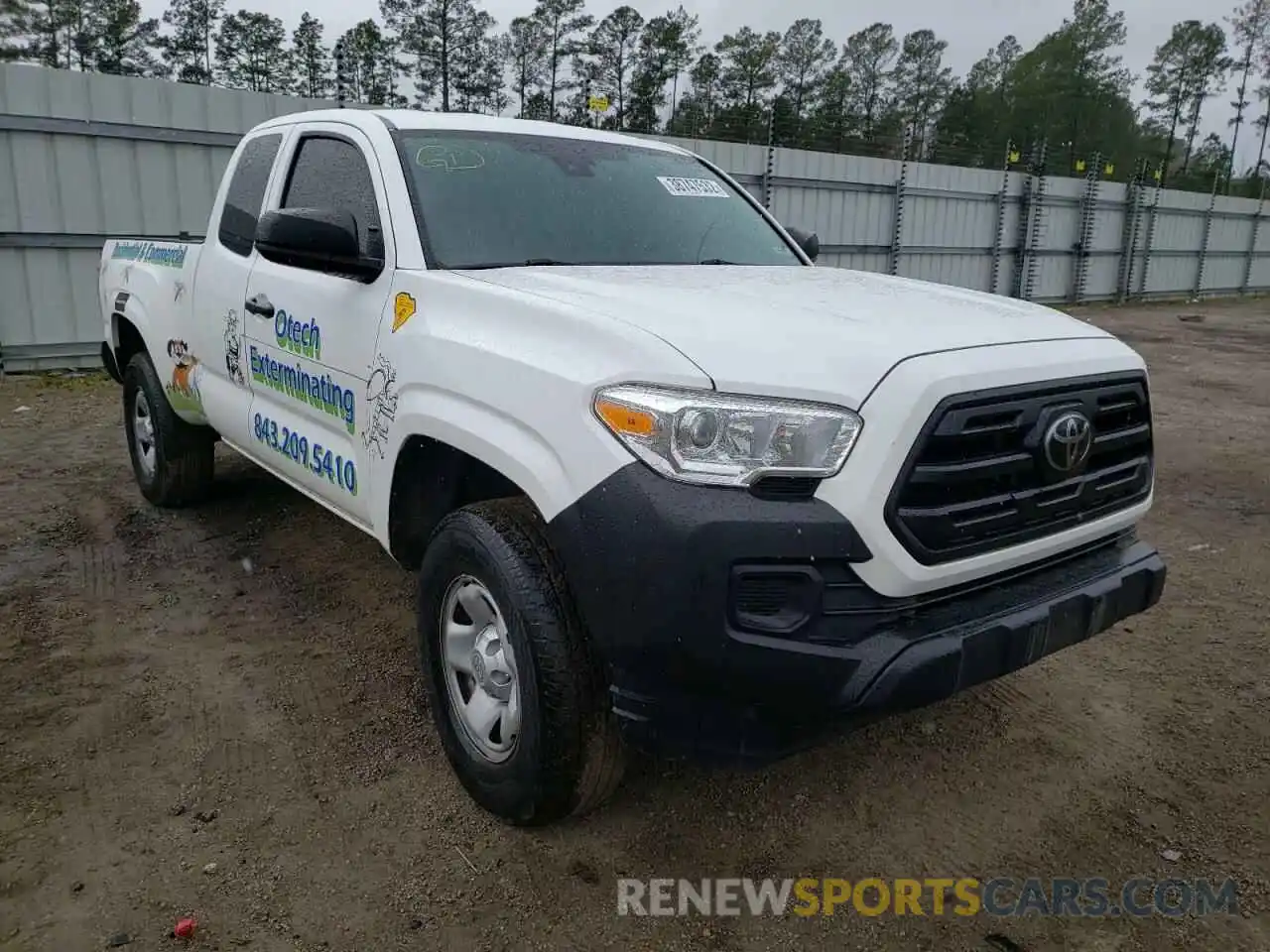 1 Photograph of a damaged car 5TFRX5GN5KX139715 TOYOTA TACOMA 2019