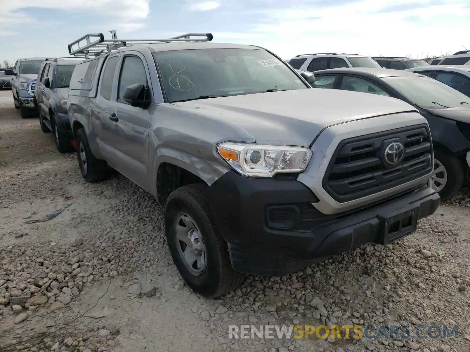 1 Photograph of a damaged car 5TFRX5GN5KX143876 TOYOTA TACOMA 2019