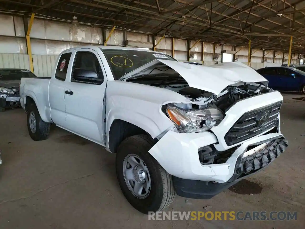 1 Photograph of a damaged car 5TFRX5GN5KX145496 TOYOTA TACOMA 2019