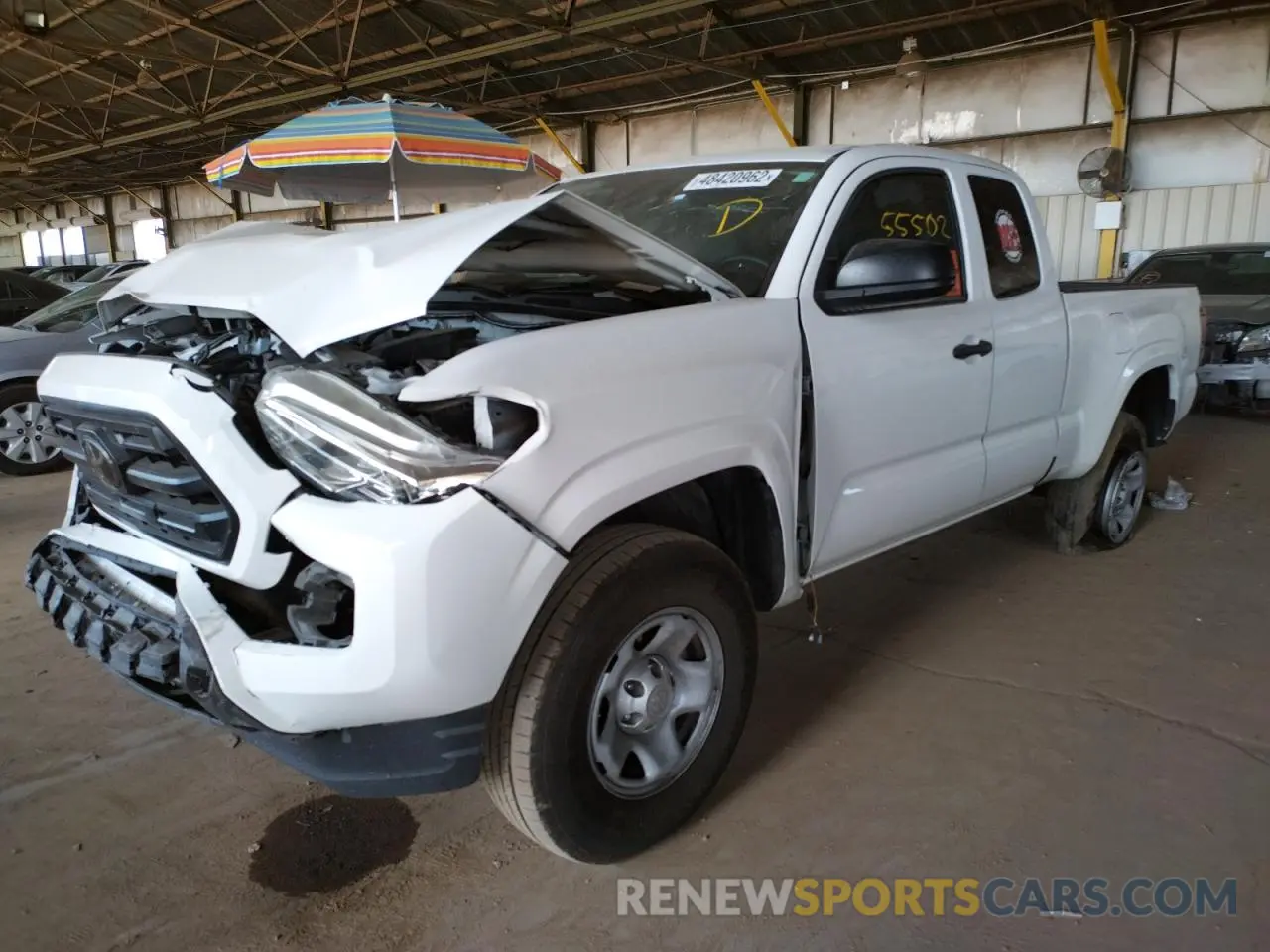 2 Photograph of a damaged car 5TFRX5GN5KX145496 TOYOTA TACOMA 2019