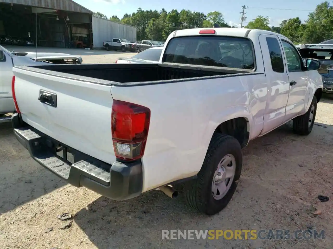 4 Photograph of a damaged car 5TFRX5GN5KX145725 TOYOTA TACOMA 2019