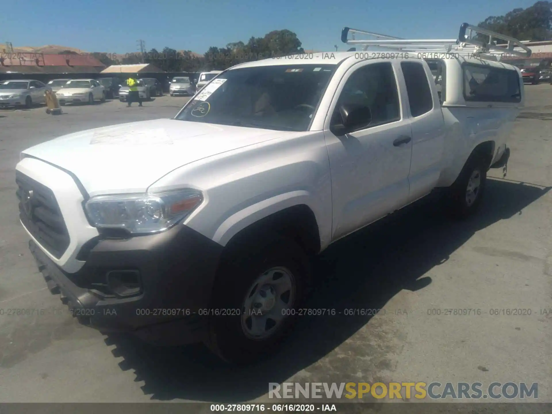 2 Photograph of a damaged car 5TFRX5GN5KX145854 TOYOTA TACOMA 2019