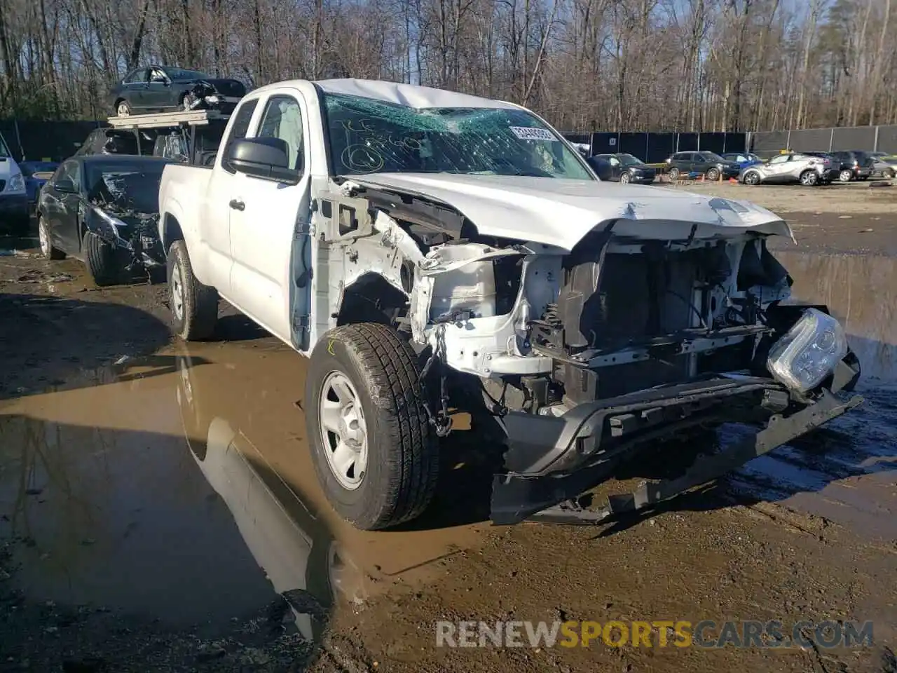 1 Photograph of a damaged car 5TFRX5GN5KX148124 TOYOTA TACOMA 2019