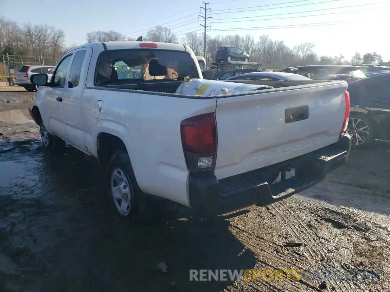 3 Photograph of a damaged car 5TFRX5GN5KX148124 TOYOTA TACOMA 2019