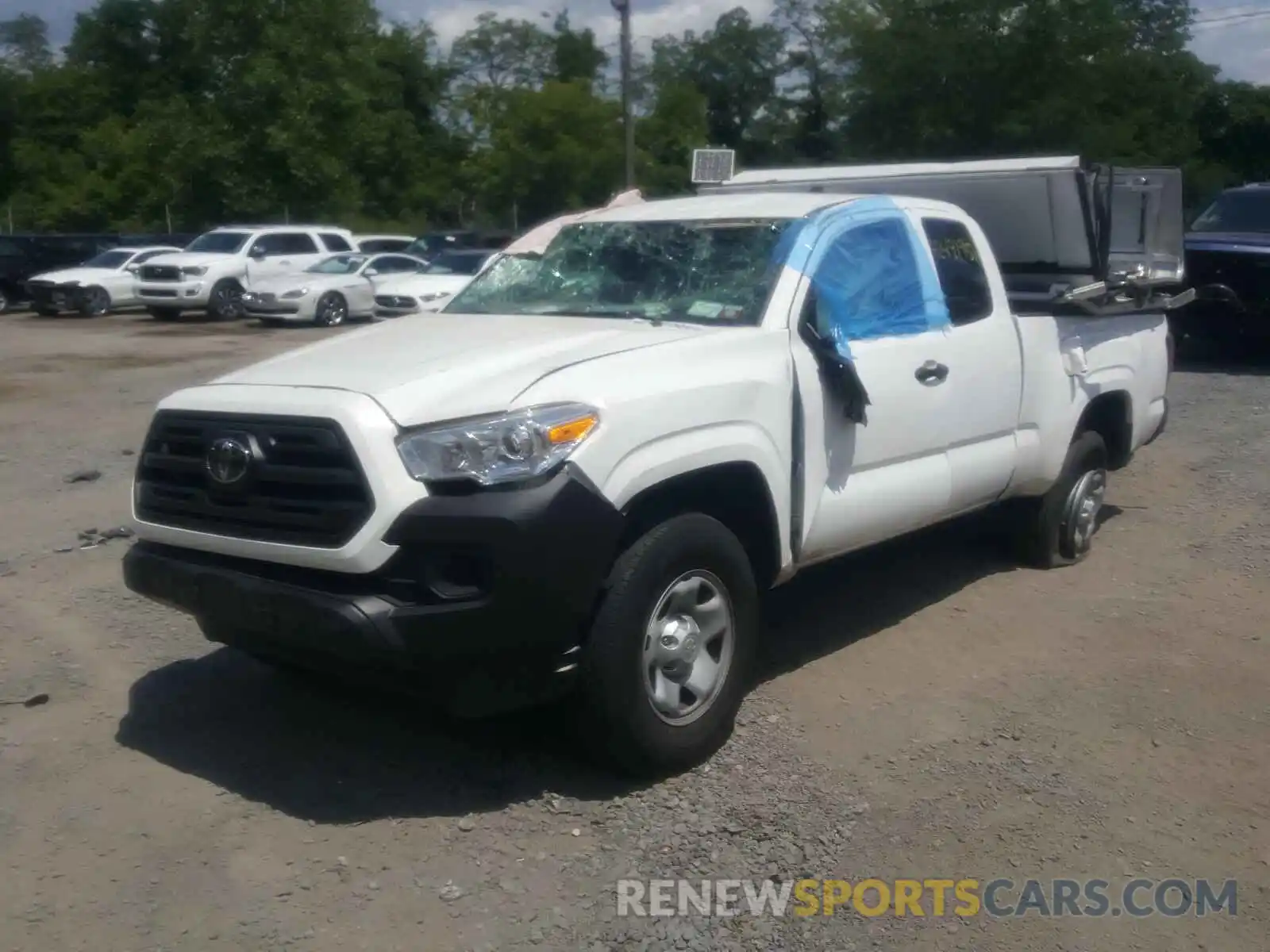 2 Photograph of a damaged car 5TFRX5GN5KX150455 TOYOTA TACOMA 2019