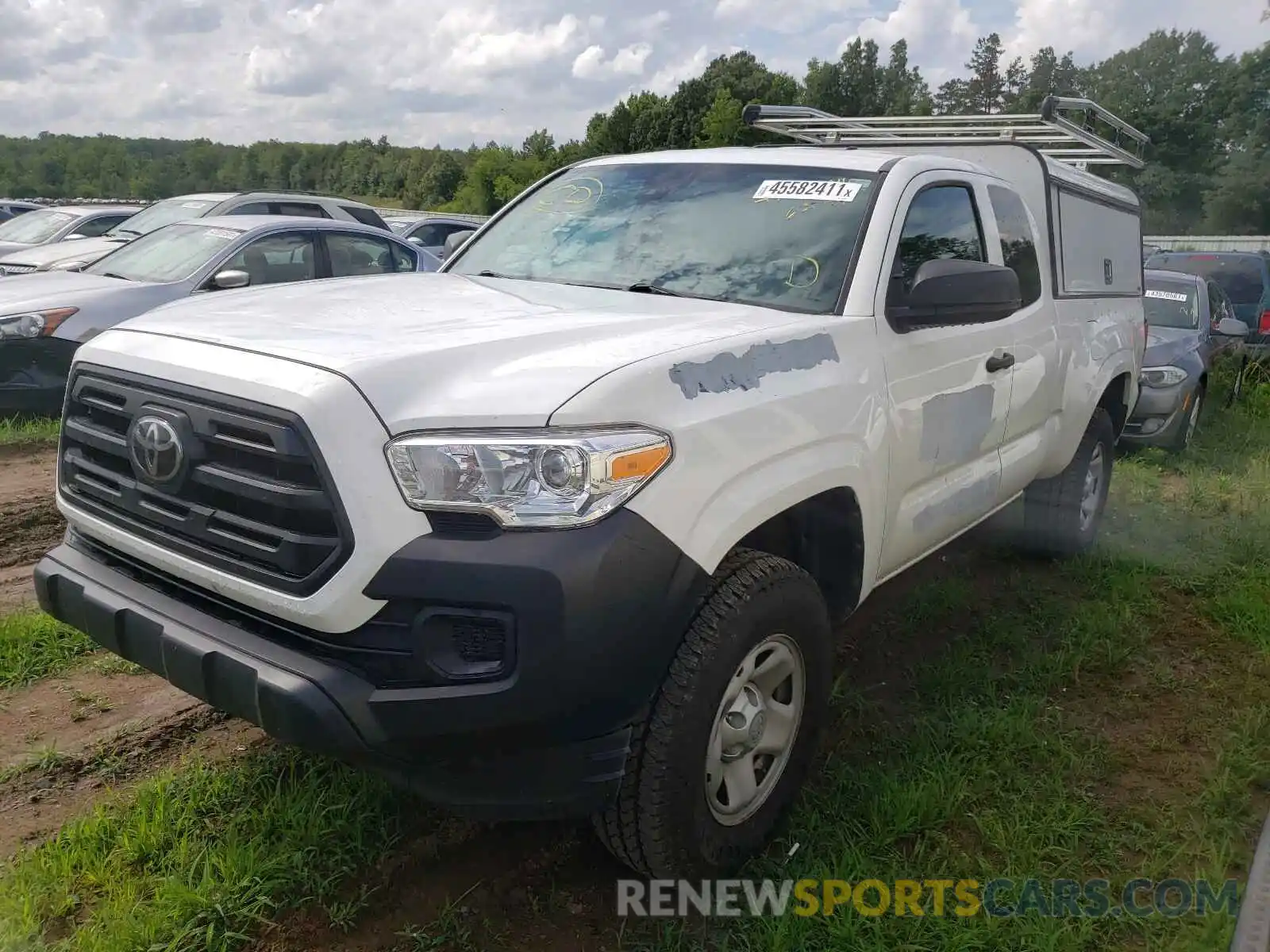 2 Photograph of a damaged car 5TFRX5GN5KX154926 TOYOTA TACOMA 2019