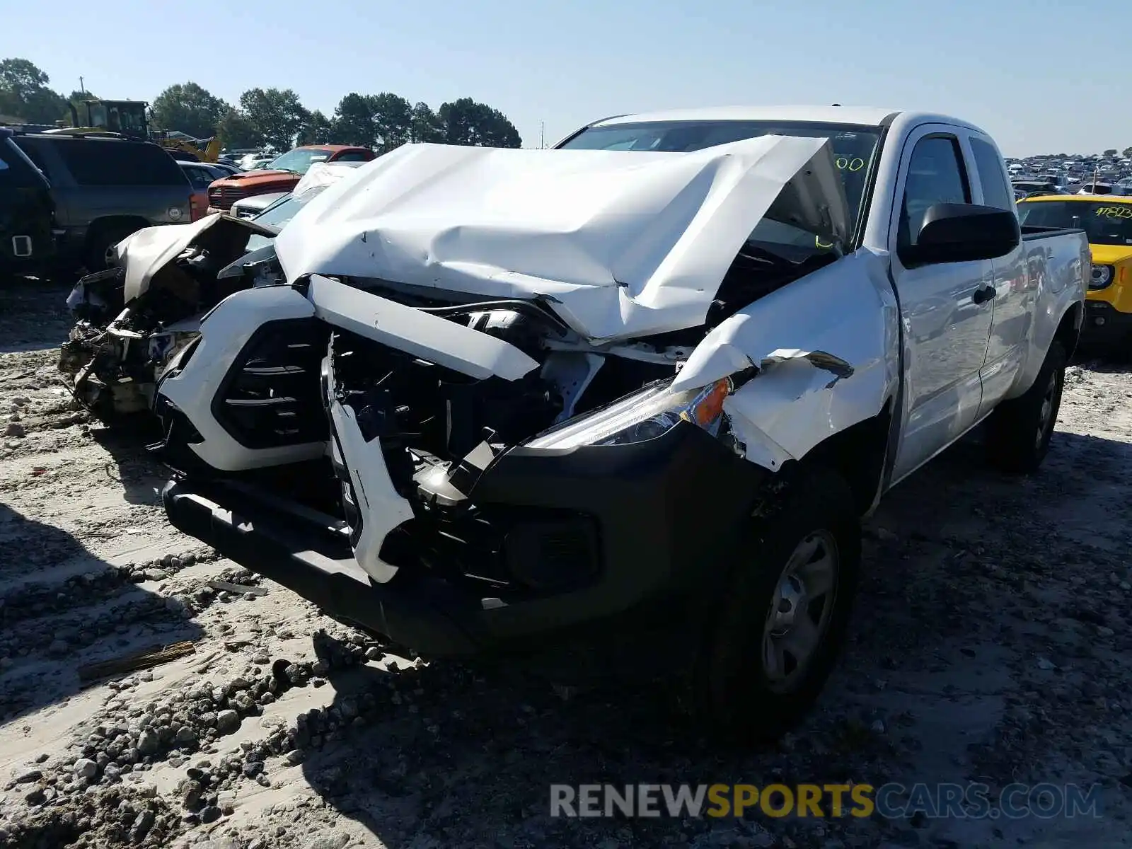 2 Photograph of a damaged car 5TFRX5GN5KX155011 TOYOTA TACOMA 2019