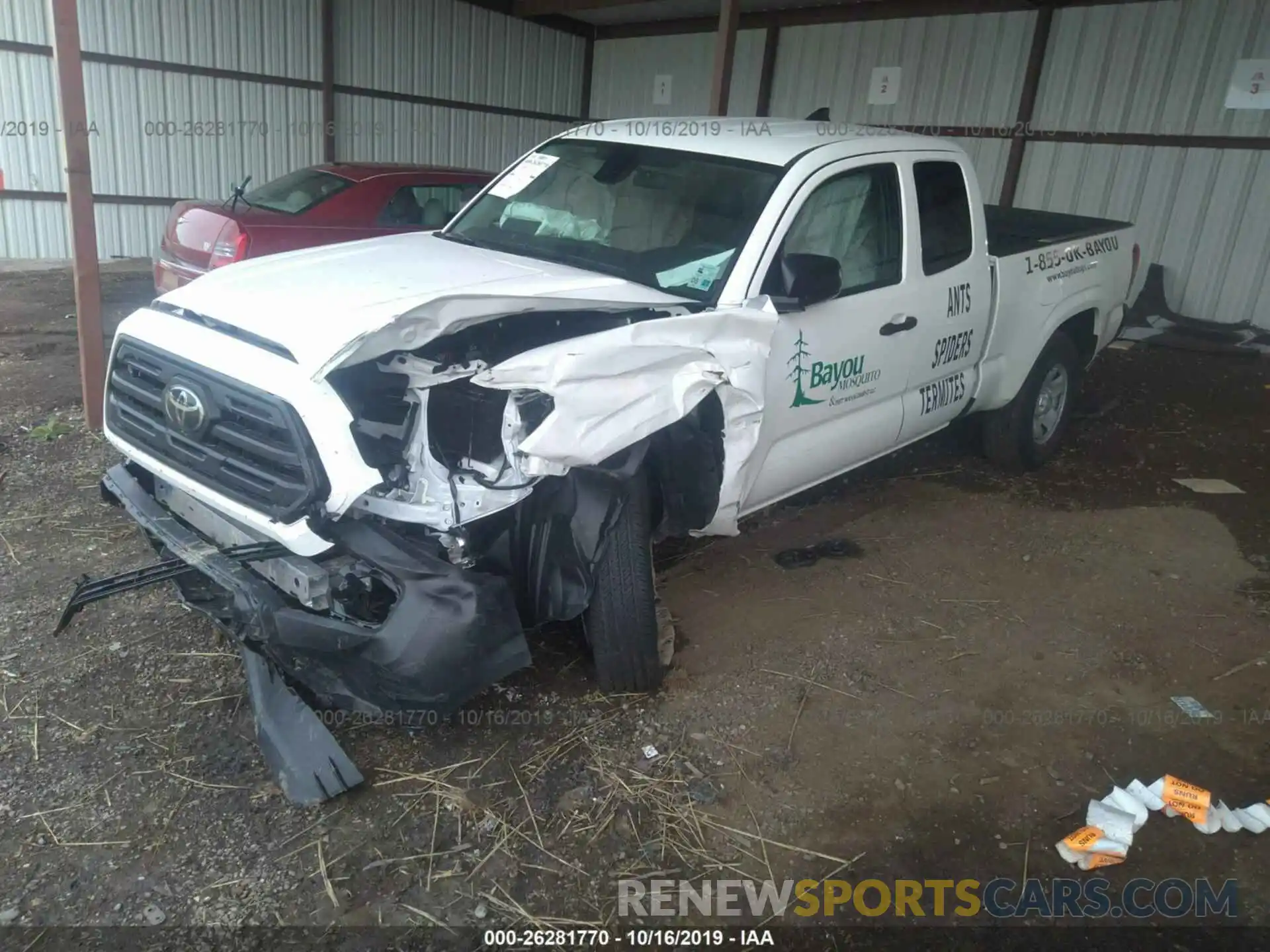 2 Photograph of a damaged car 5TFRX5GN5KX161892 TOYOTA TACOMA 2019