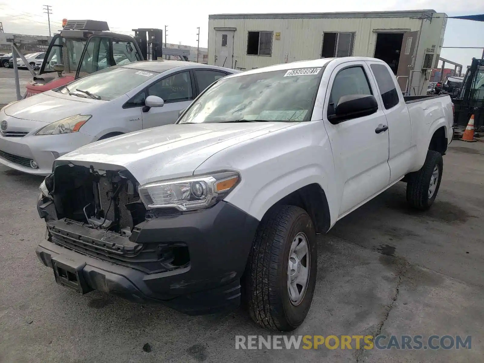 2 Photograph of a damaged car 5TFRX5GN5KX163786 TOYOTA TACOMA 2019