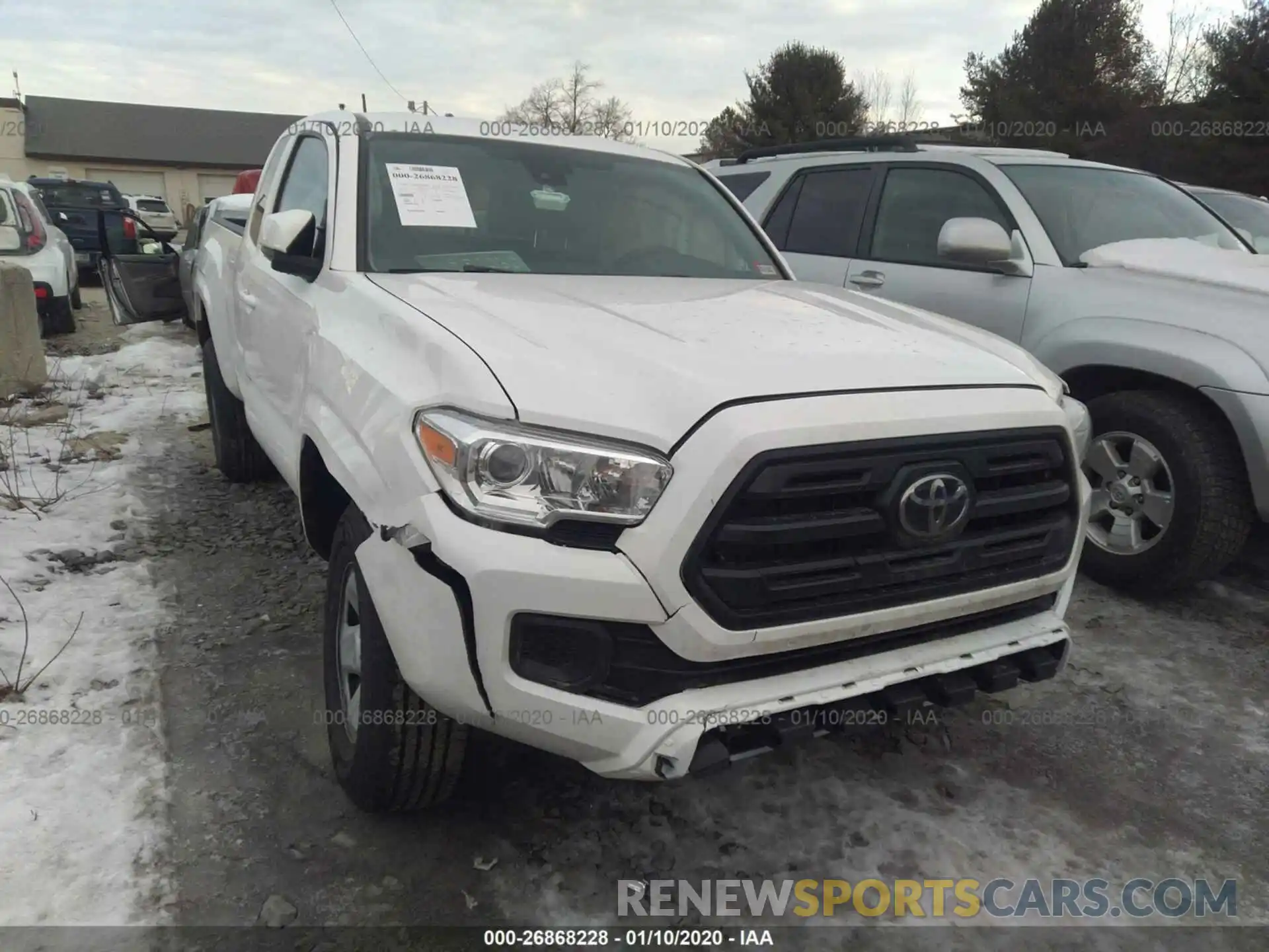 1 Photograph of a damaged car 5TFRX5GN6KX135348 TOYOTA TACOMA 2019