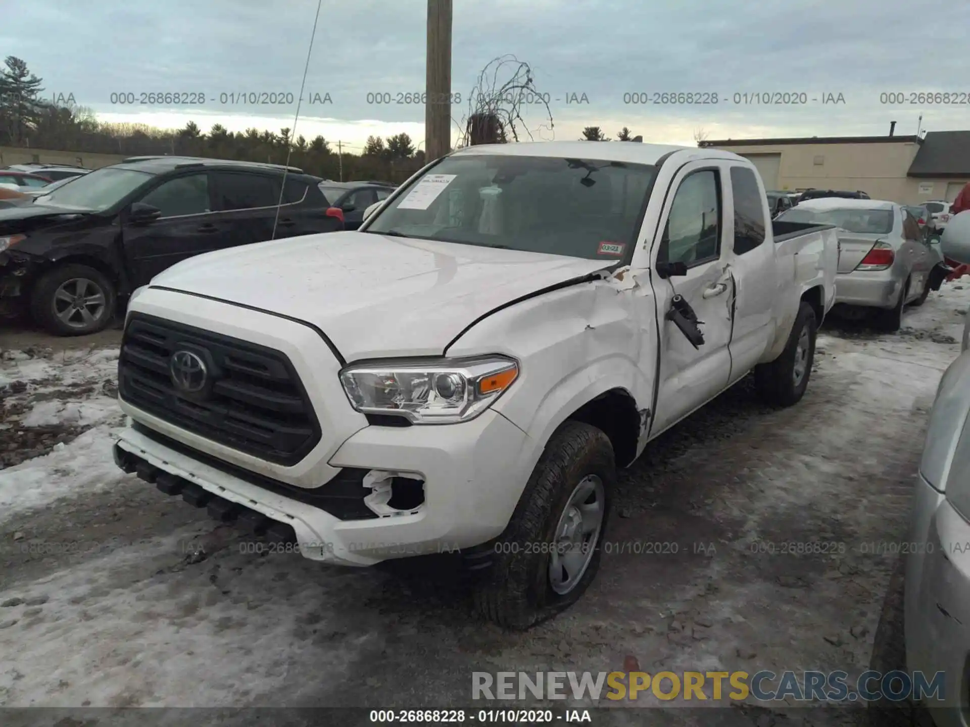 2 Photograph of a damaged car 5TFRX5GN6KX135348 TOYOTA TACOMA 2019