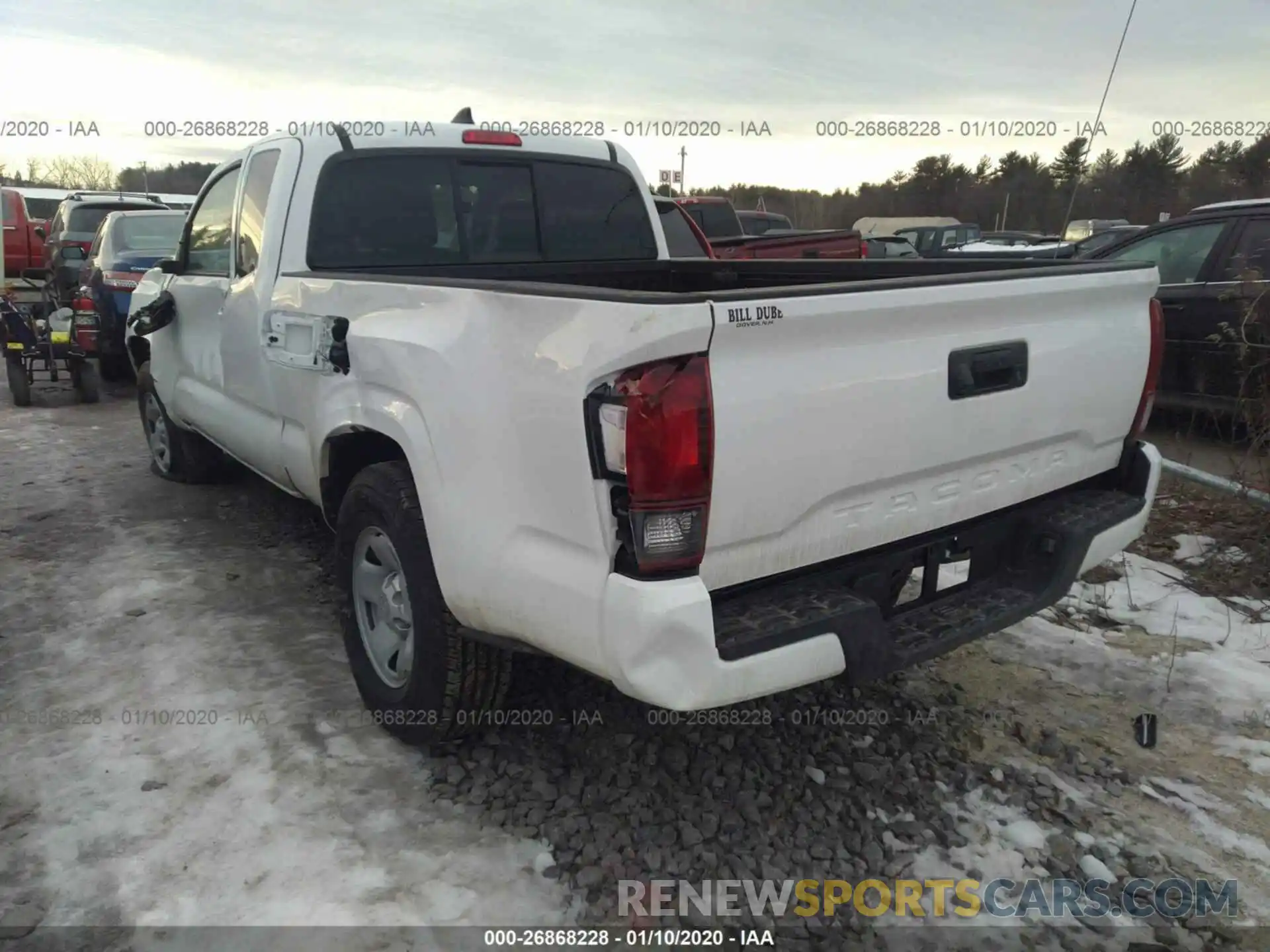 3 Photograph of a damaged car 5TFRX5GN6KX135348 TOYOTA TACOMA 2019