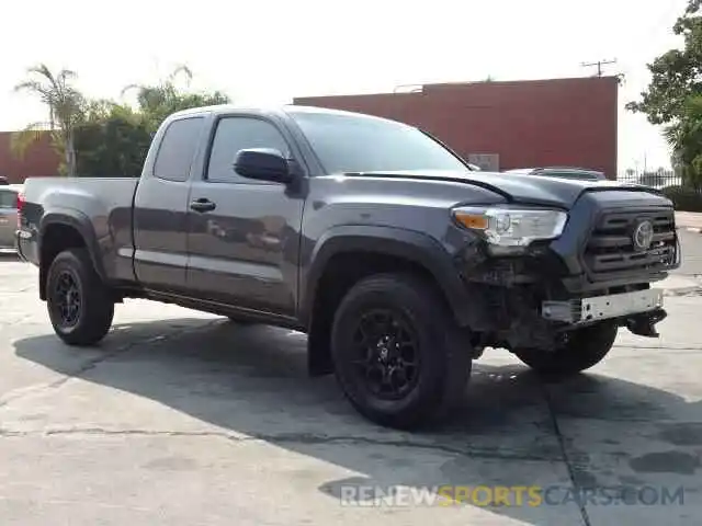 1 Photograph of a damaged car 5TFRX5GN6KX138525 TOYOTA TACOMA 2019