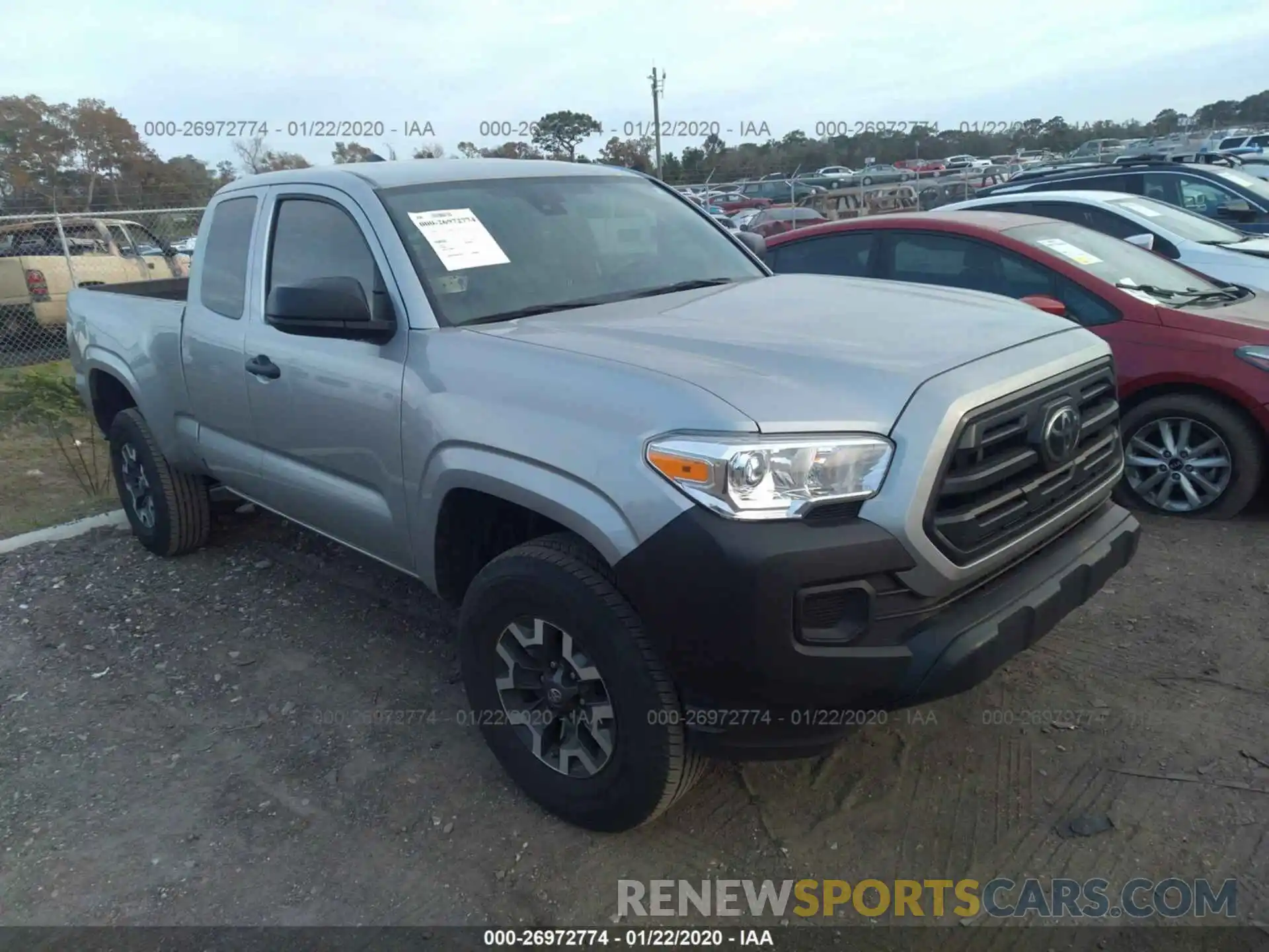 1 Photograph of a damaged car 5TFRX5GN6KX141473 TOYOTA TACOMA 2019