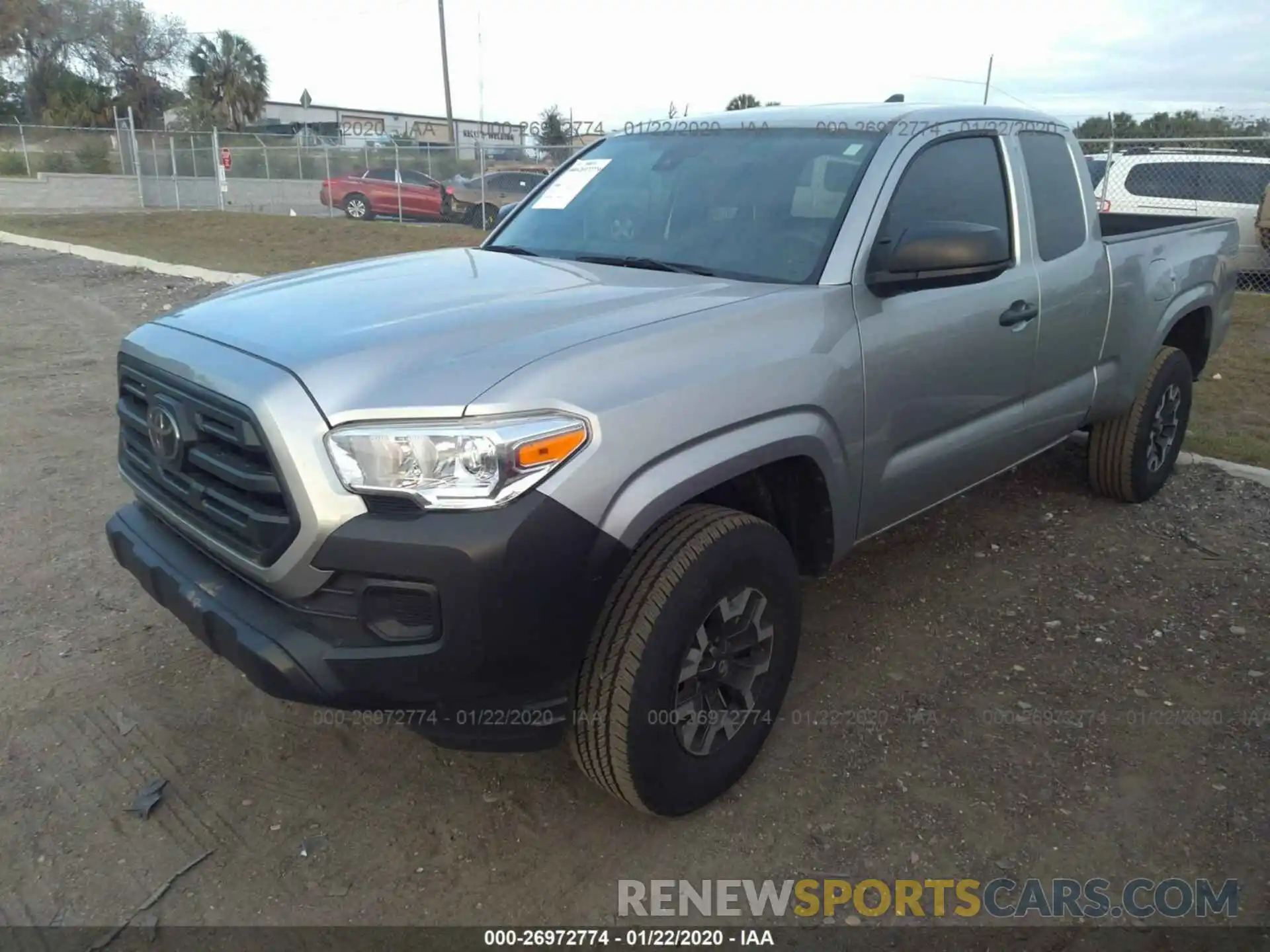 2 Photograph of a damaged car 5TFRX5GN6KX141473 TOYOTA TACOMA 2019