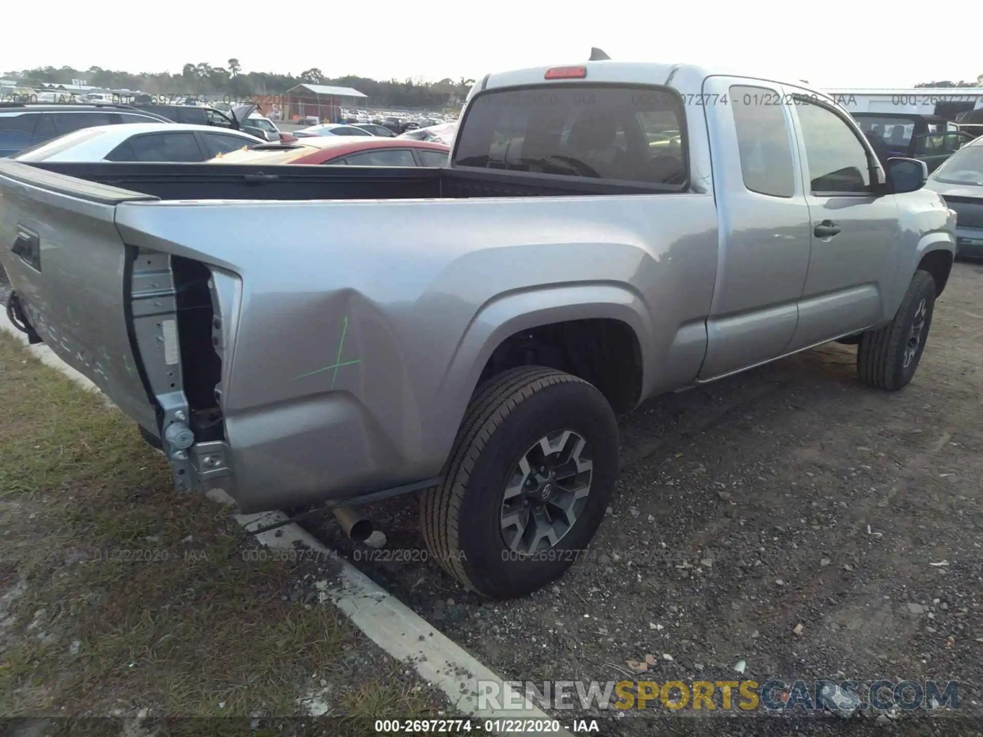 4 Photograph of a damaged car 5TFRX5GN6KX141473 TOYOTA TACOMA 2019