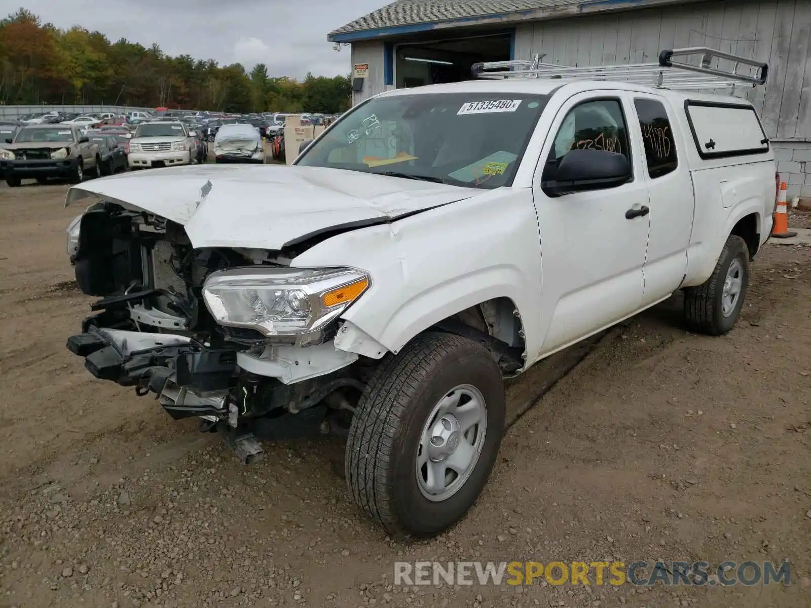 2 Photograph of a damaged car 5TFRX5GN6KX144759 TOYOTA TACOMA 2019