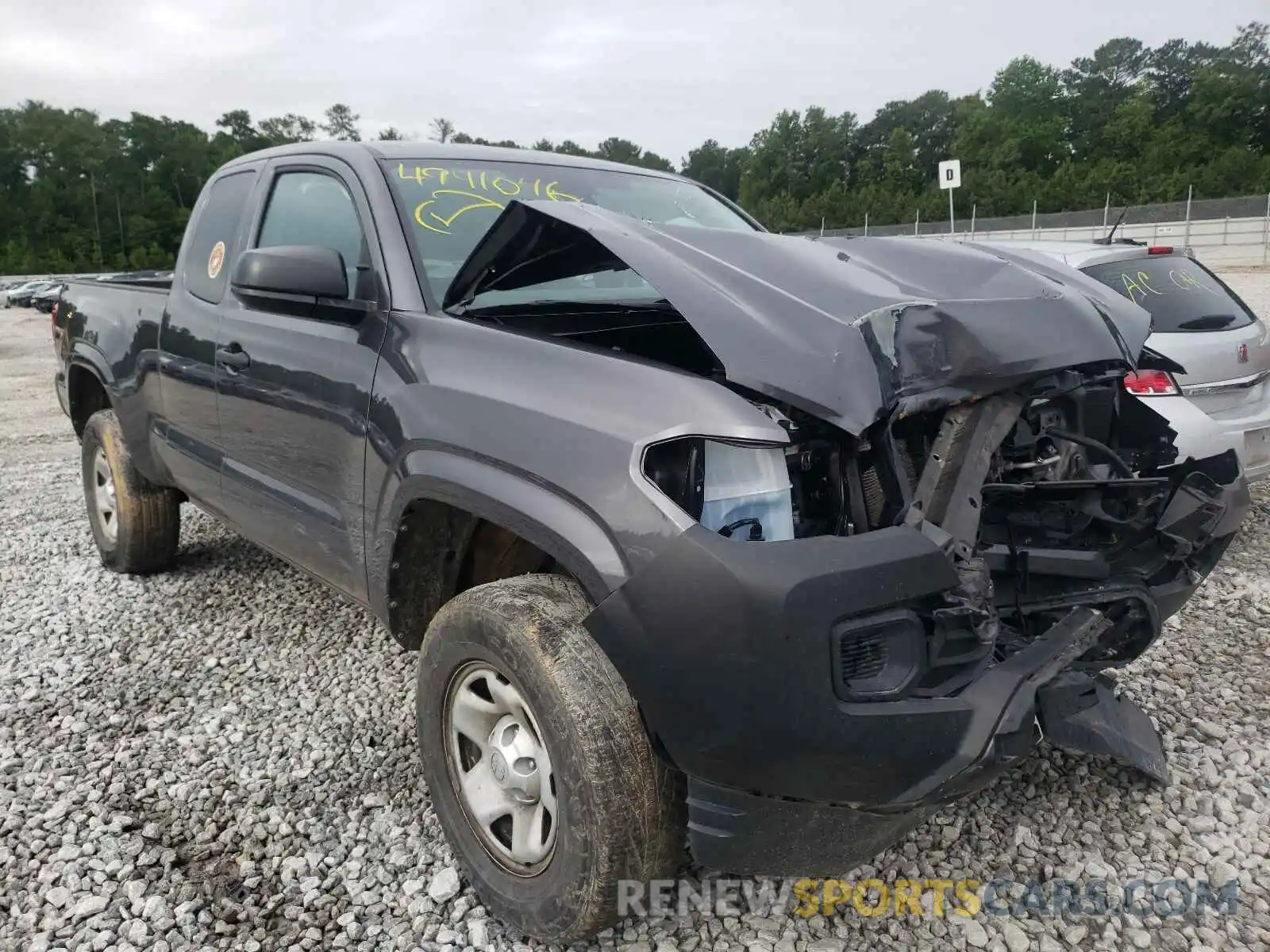 1 Photograph of a damaged car 5TFRX5GN6KX145877 TOYOTA TACOMA 2019