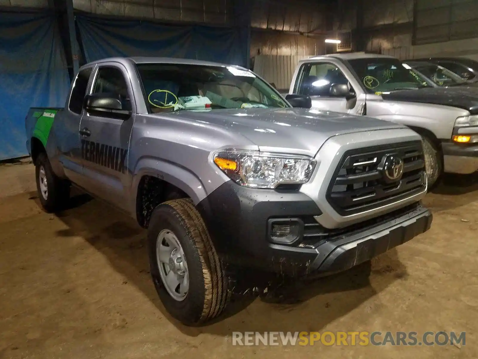 1 Photograph of a damaged car 5TFRX5GN6KX149167 TOYOTA TACOMA 2019