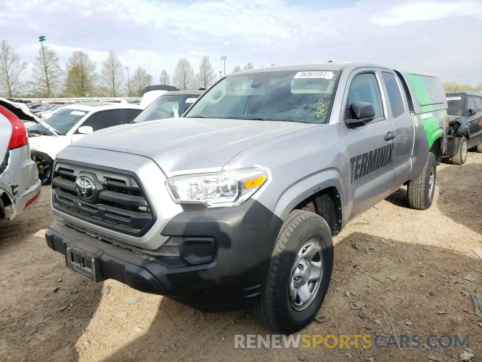 2 Photograph of a damaged car 5TFRX5GN6KX150545 TOYOTA TACOMA 2019