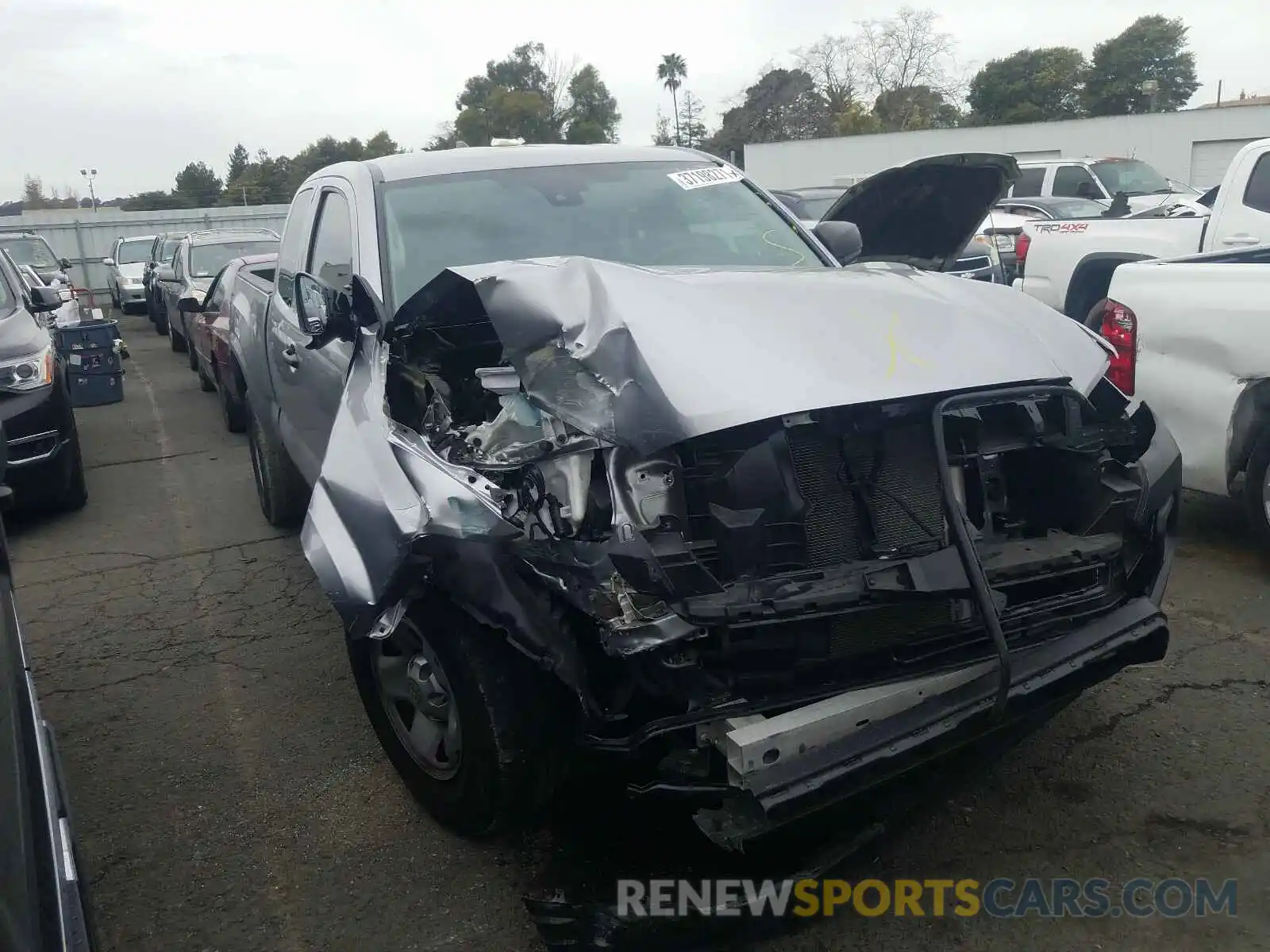 1 Photograph of a damaged car 5TFRX5GN6KX150559 TOYOTA TACOMA 2019