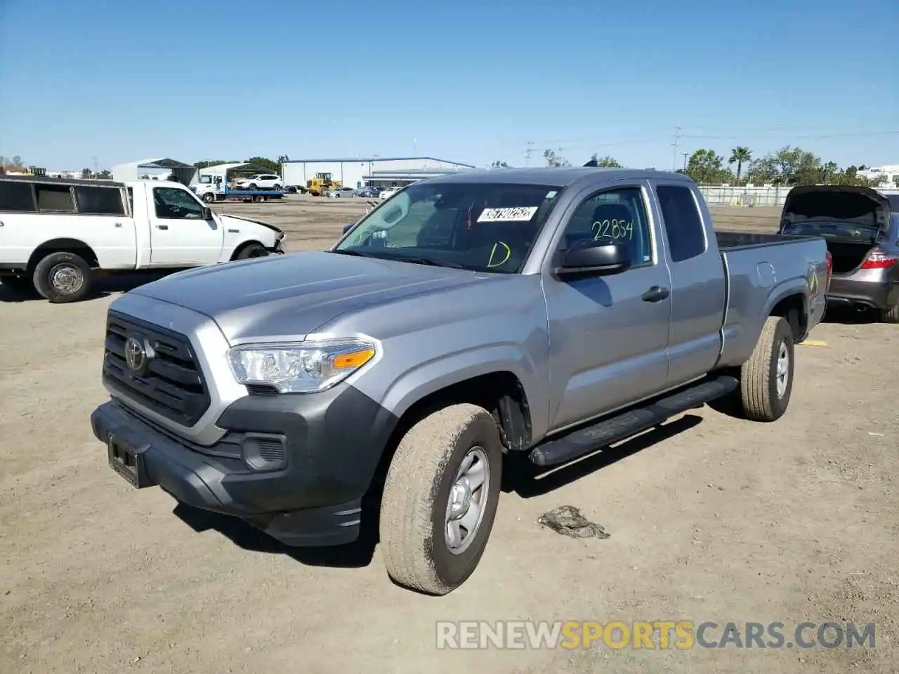 2 Photograph of a damaged car 5TFRX5GN6KX155180 TOYOTA TACOMA 2019