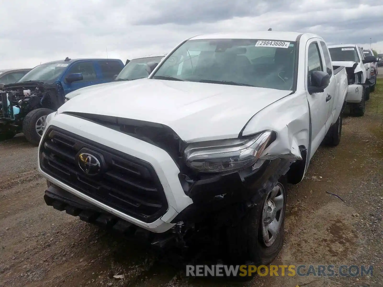 2 Photograph of a damaged car 5TFRX5GN6KX162811 TOYOTA TACOMA 2019