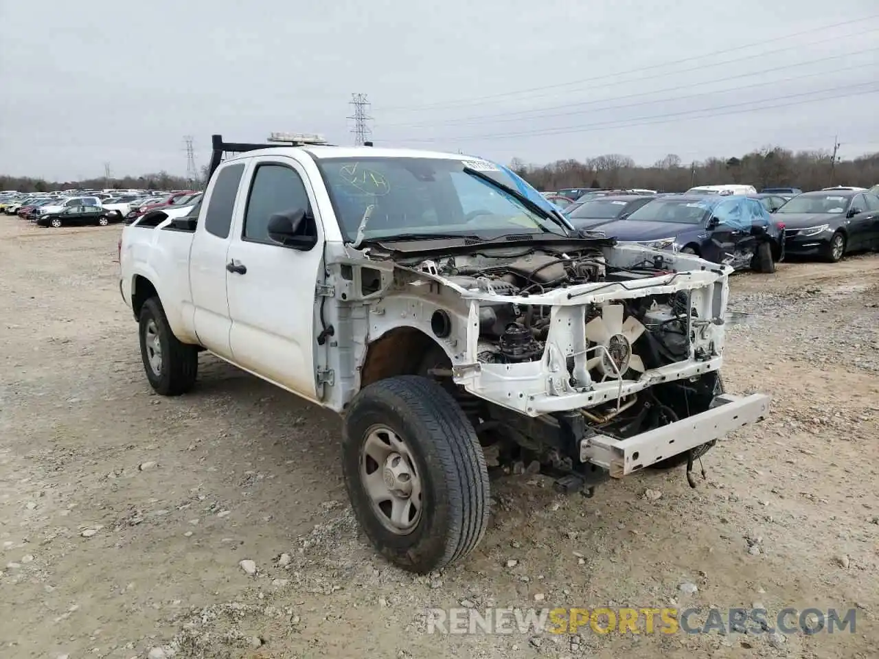 1 Photograph of a damaged car 5TFRX5GN6KX164512 TOYOTA TACOMA 2019