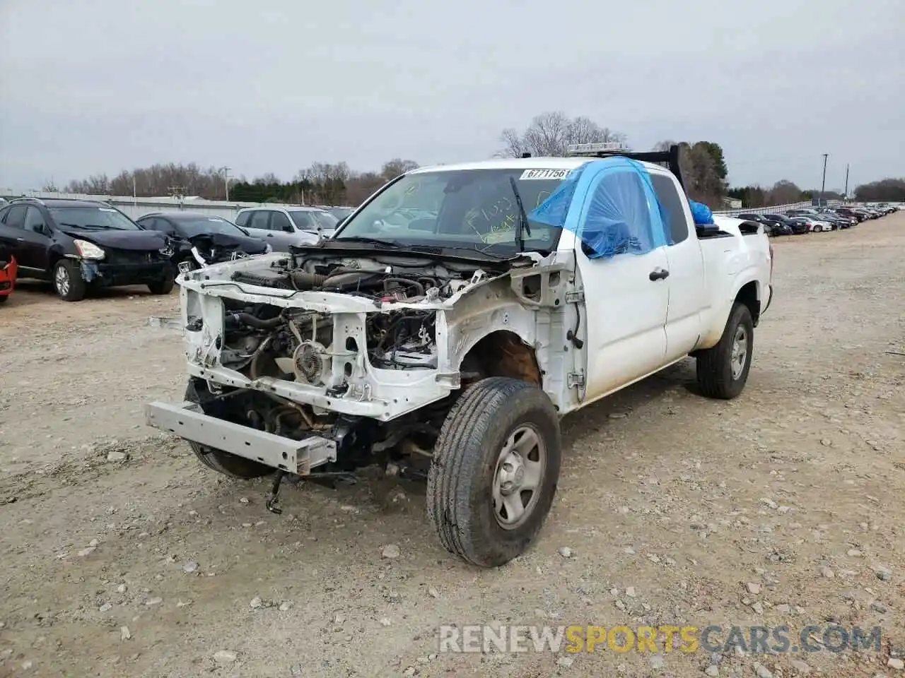 2 Photograph of a damaged car 5TFRX5GN6KX164512 TOYOTA TACOMA 2019