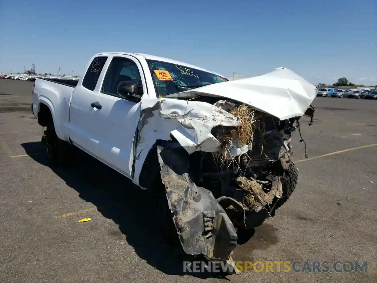 1 Photograph of a damaged car 5TFRX5GN7KX132703 TOYOTA TACOMA 2019