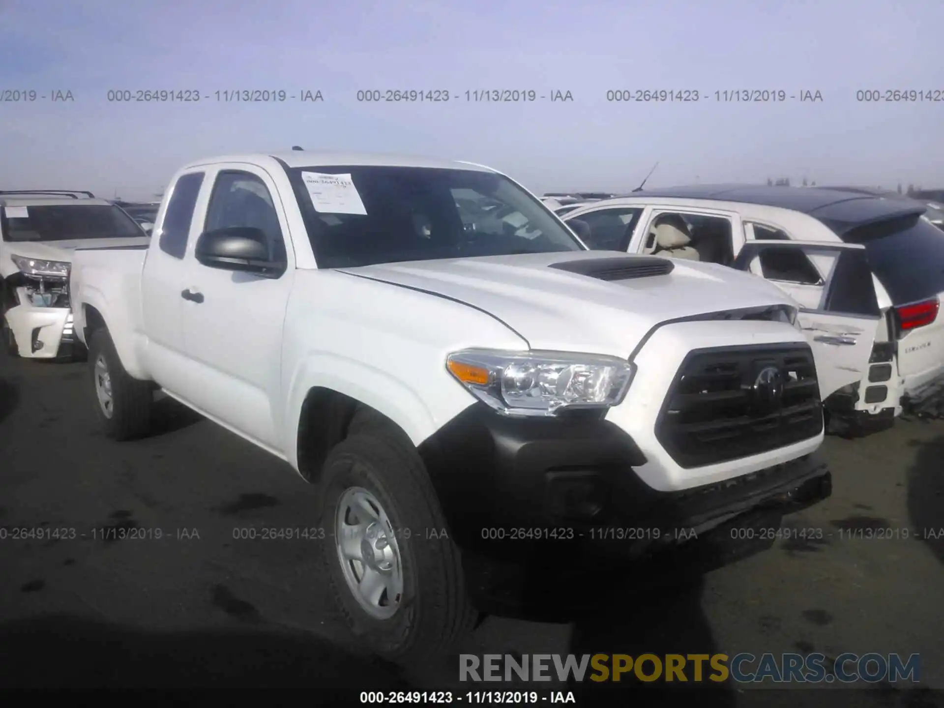 1 Photograph of a damaged car 5TFRX5GN7KX137108 TOYOTA TACOMA 2019