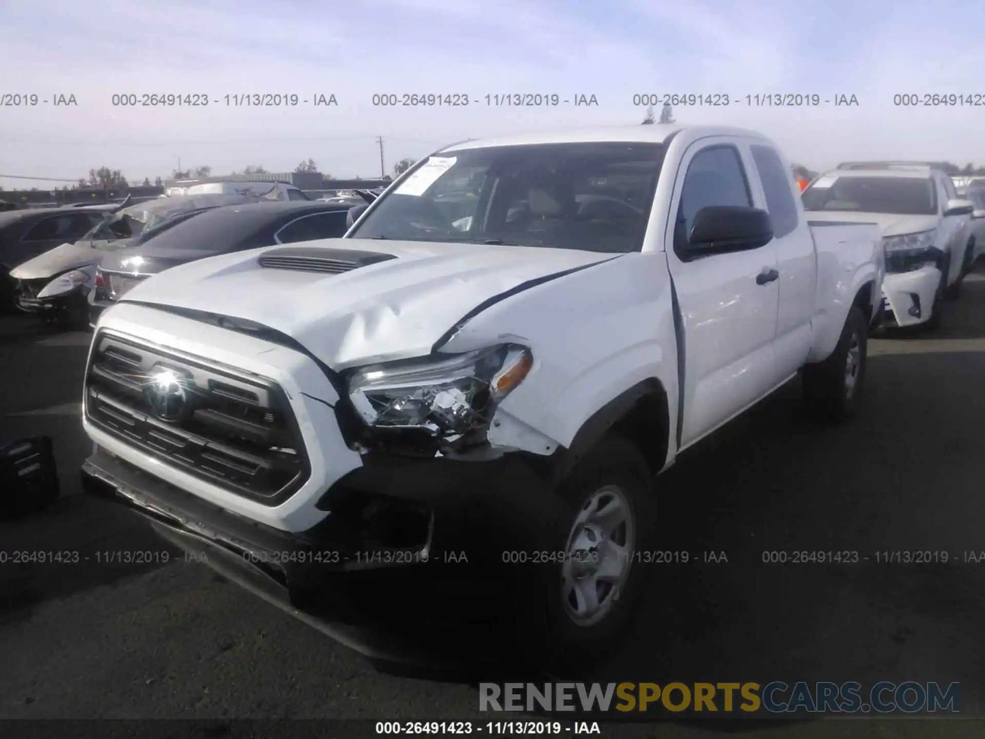 2 Photograph of a damaged car 5TFRX5GN7KX137108 TOYOTA TACOMA 2019