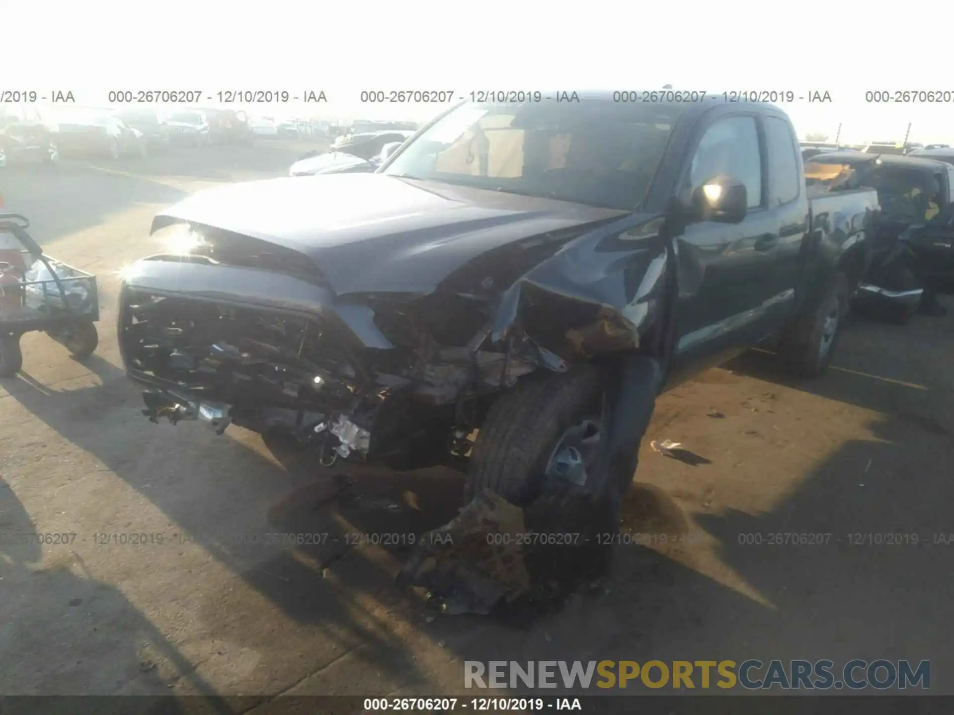 2 Photograph of a damaged car 5TFRX5GN7KX138789 TOYOTA TACOMA 2019