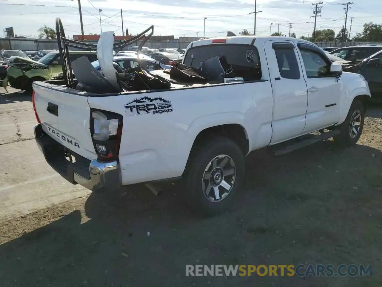 3 Photograph of a damaged car 5TFRX5GN7KX142230 TOYOTA TACOMA 2019