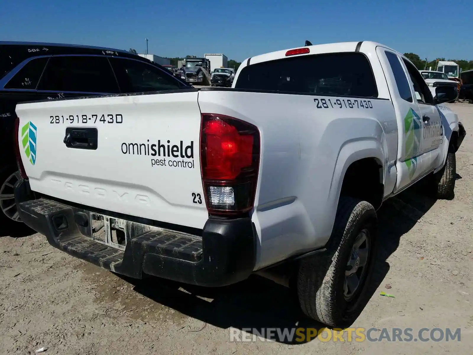 4 Photograph of a damaged car 5TFRX5GN7KX145886 TOYOTA TACOMA 2019