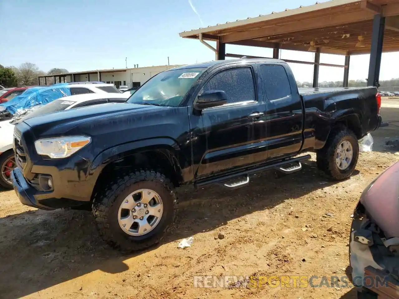 1 Photograph of a damaged car 5TFRX5GN7KX146021 TOYOTA TACOMA 2019