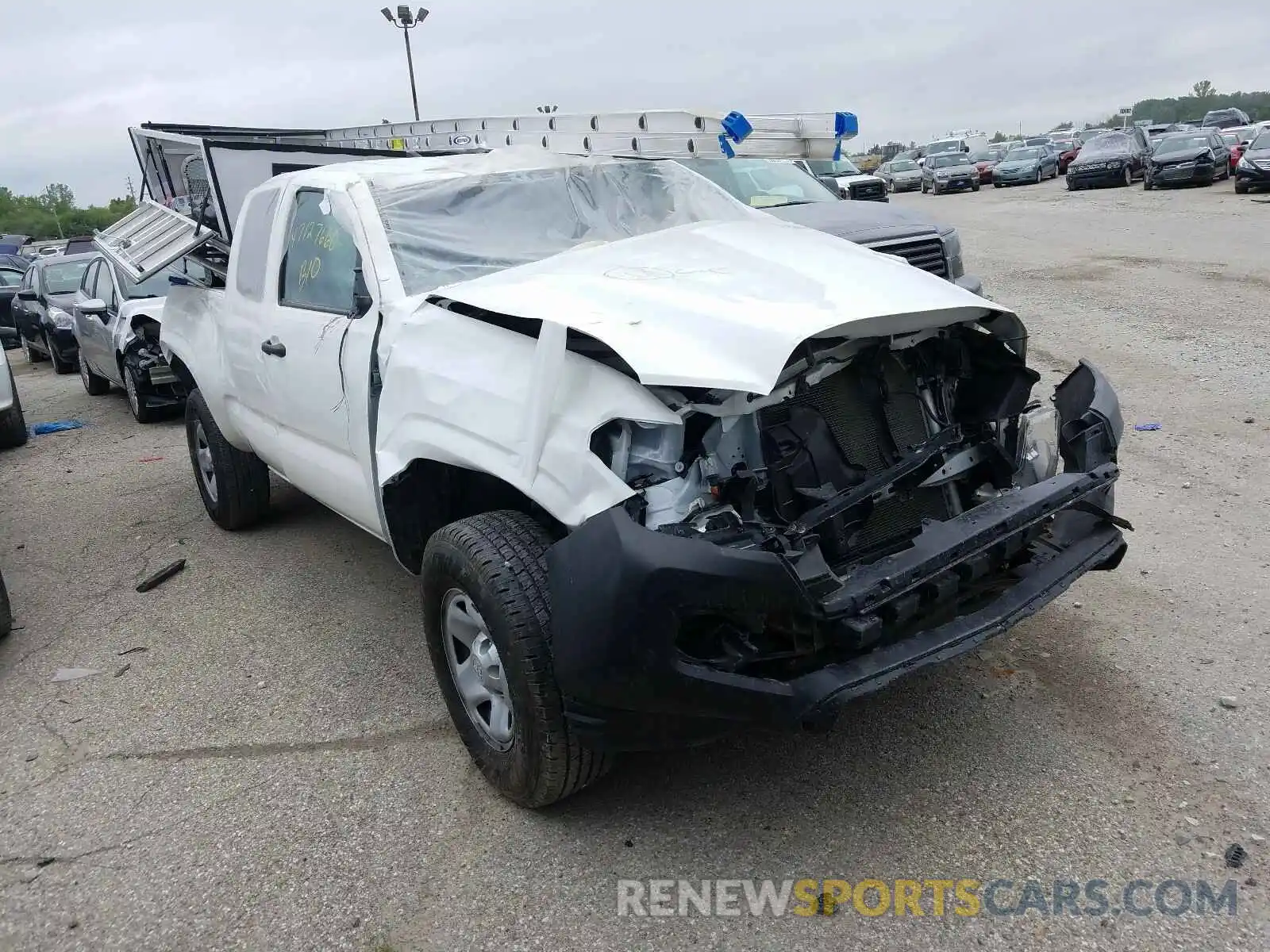 1 Photograph of a damaged car 5TFRX5GN7KX154491 TOYOTA TACOMA 2019