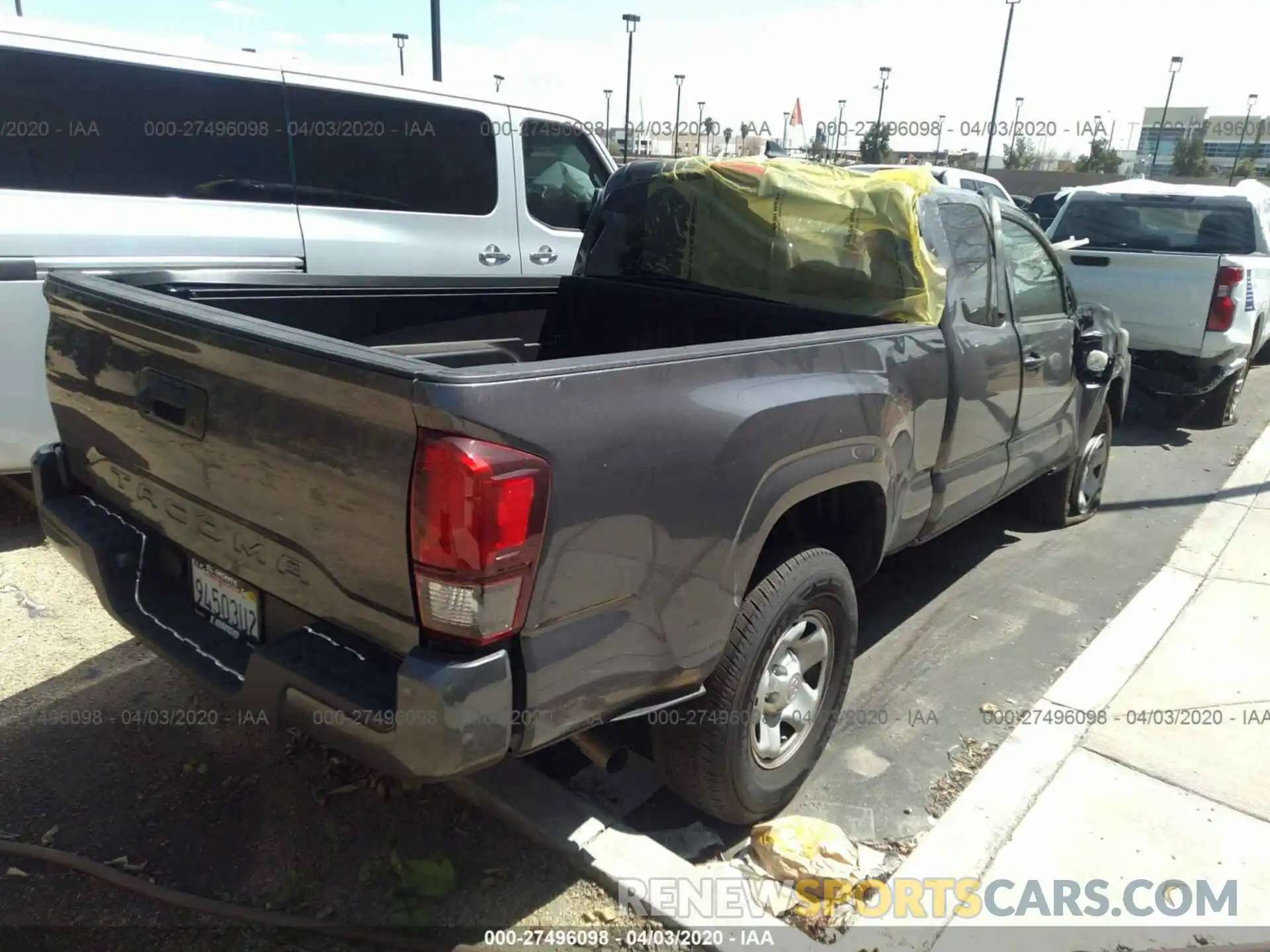 4 Фотография поврежденного автомобиля 5TFRX5GN7KX160212 TOYOTA TACOMA 2019