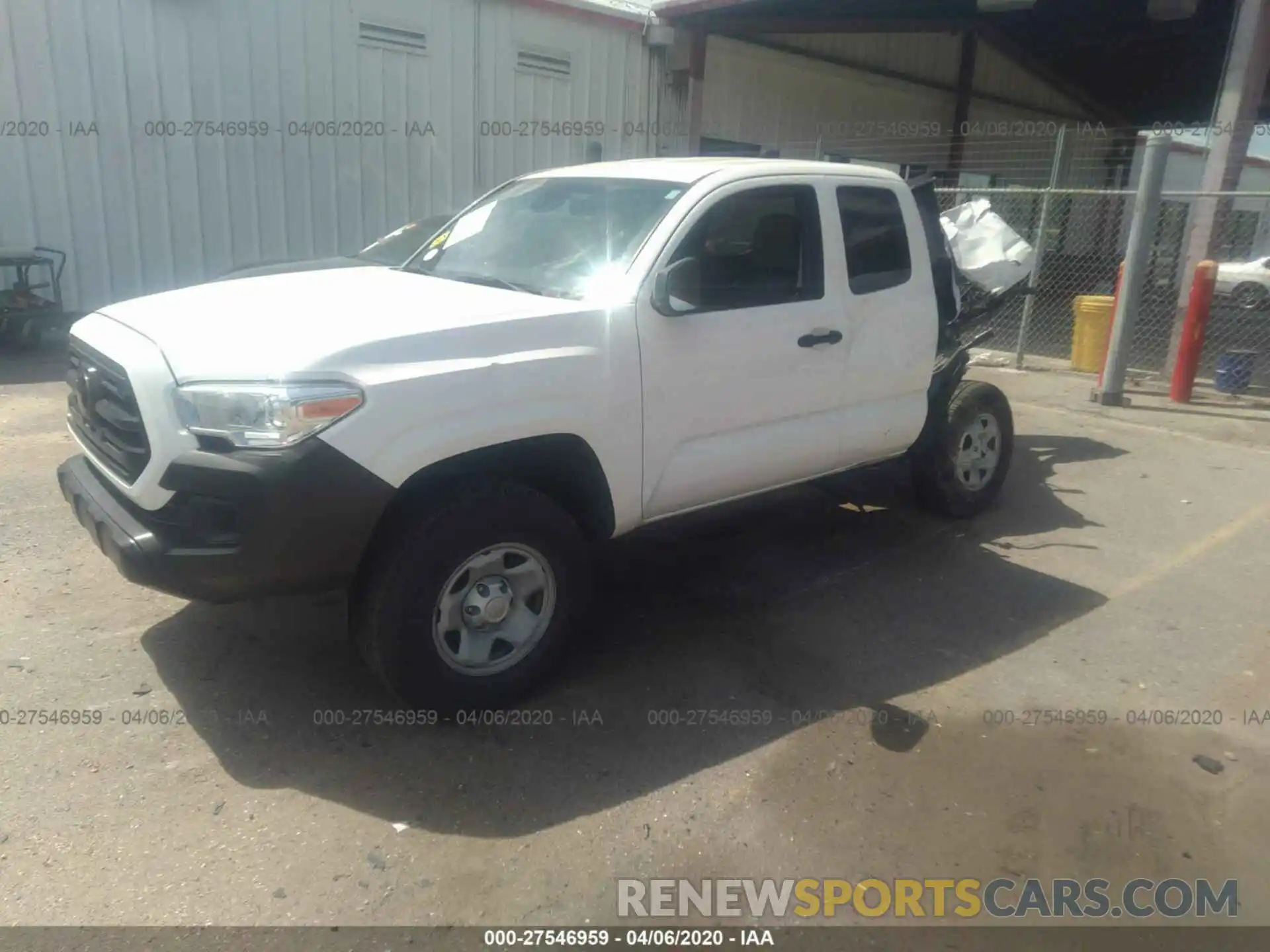 2 Photograph of a damaged car 5TFRX5GN8KX132435 TOYOTA TACOMA 2019