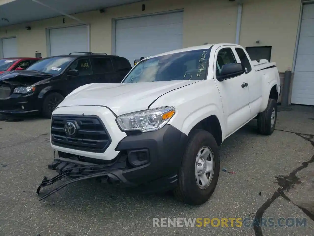 2 Photograph of a damaged car 5TFRX5GN8KX136131 TOYOTA TACOMA 2019