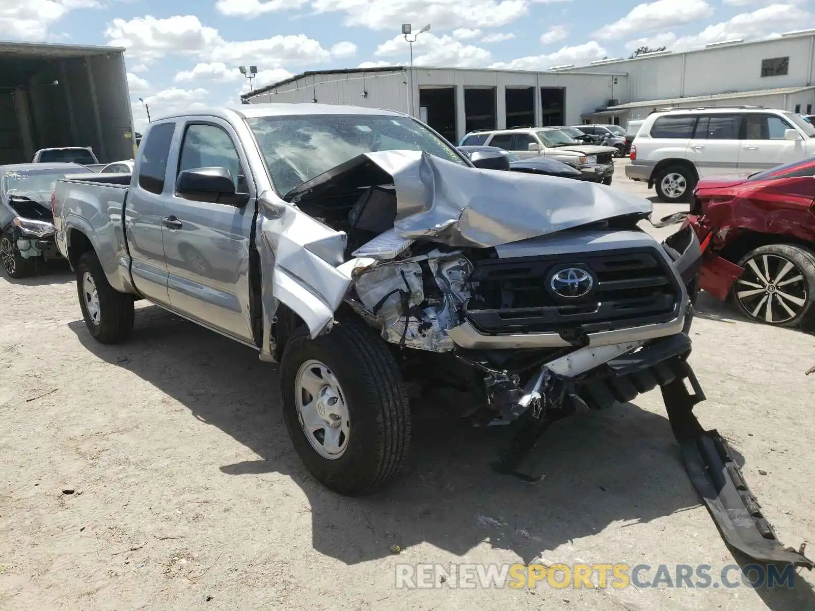 1 Photograph of a damaged car 5TFRX5GN8KX137120 TOYOTA TACOMA 2019