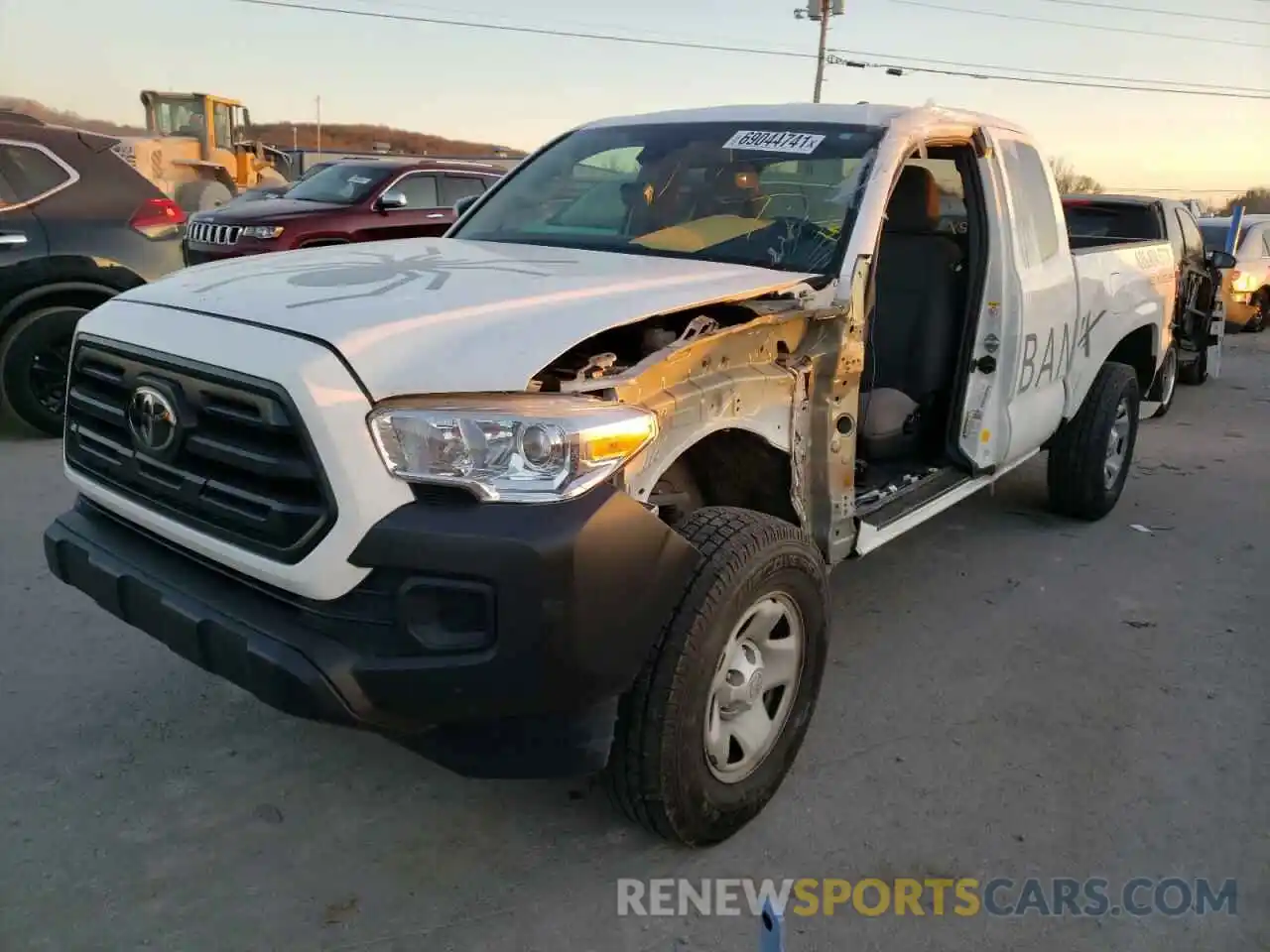 2 Photograph of a damaged car 5TFRX5GN8KX154161 TOYOTA TACOMA 2019