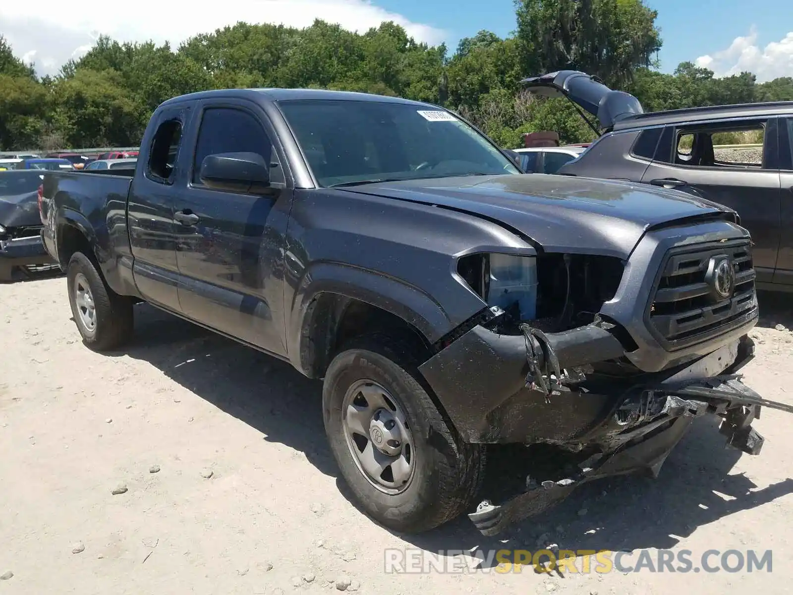 1 Photograph of a damaged car 5TFRX5GN9KX134520 TOYOTA TACOMA 2019