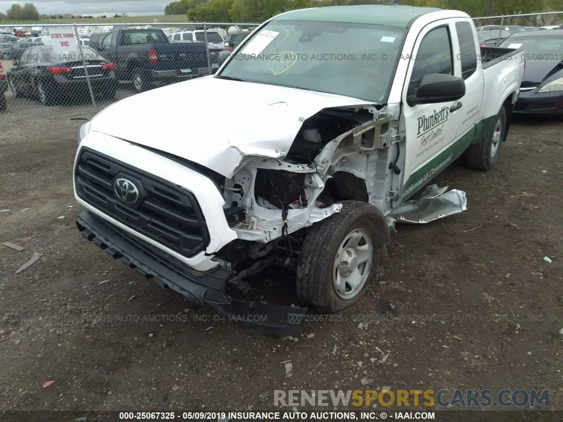 6 Photograph of a damaged car 5TFRX5GN9KX136848 TOYOTA TACOMA 2019