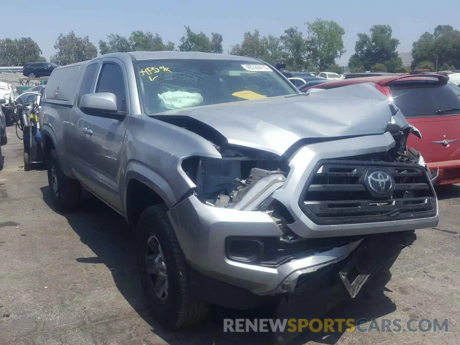 1 Photograph of a damaged car 5TFRX5GN9KX146036 TOYOTA TACOMA 2019