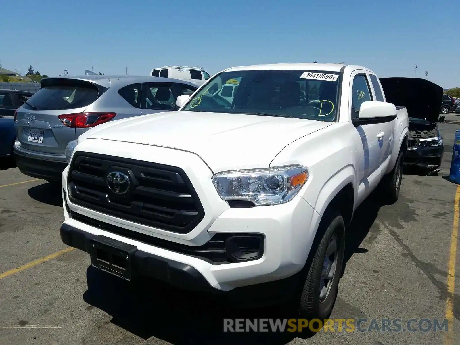 2 Photograph of a damaged car 5TFRX5GN9KX147980 TOYOTA TACOMA 2019