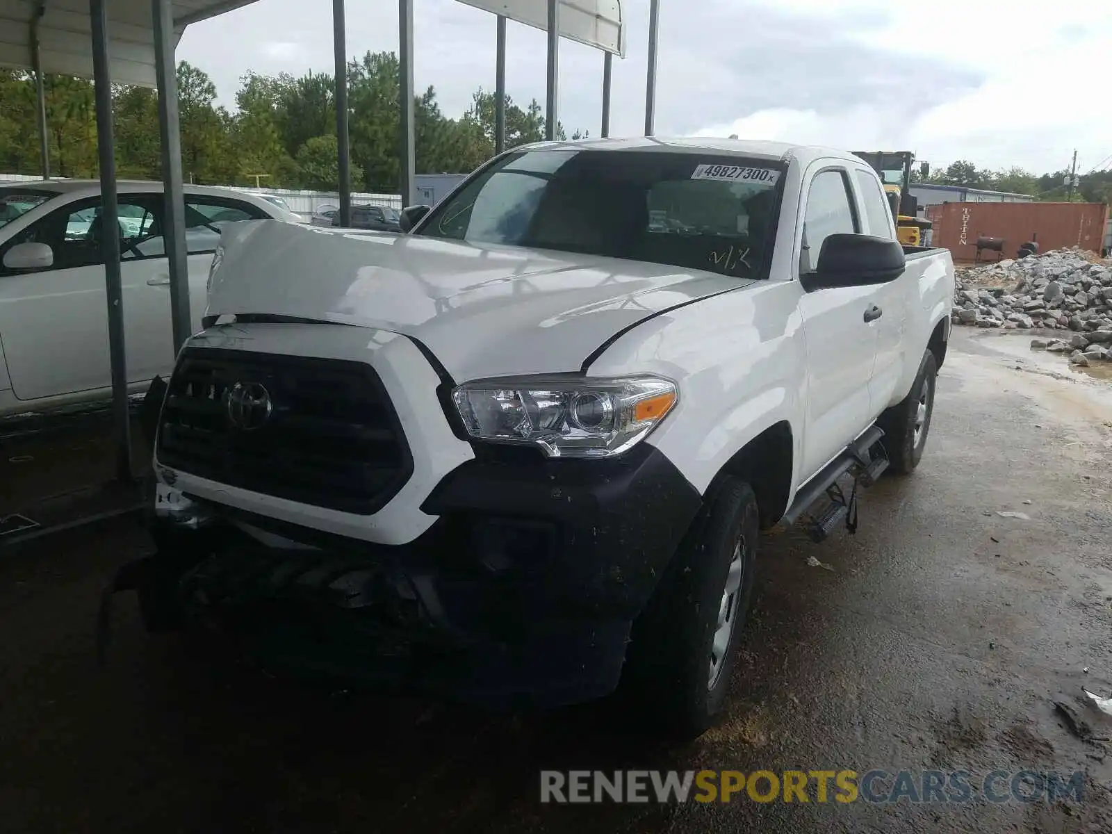 2 Photograph of a damaged car 5TFRX5GN9KX148076 TOYOTA TACOMA 2019